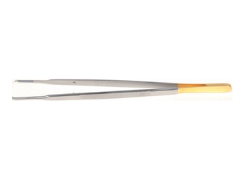 T.C. GOLD GERALD FORCEPS - 17 cm - rough tips