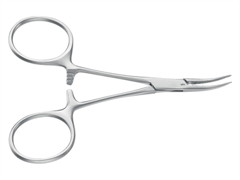 AESCULAP HARTMANN MOSQUITO HEMOSTATIC FORCEPS - curved - 10 cm - BH105R