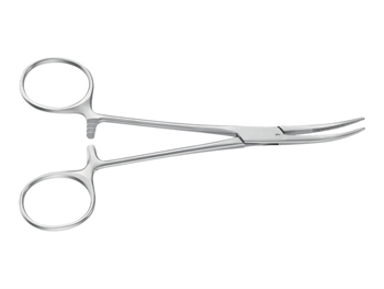 AESCULAP KELLY HEMOSTATIC FORCEPS - curved - blunt - 14 cm - BH135R