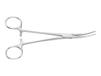 AESCULAP CRILE HEMOSTATIC FORCEPS - curved - blunt - 16 cm - BH167R