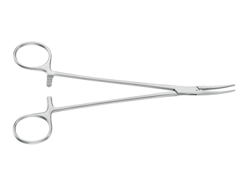 AESCULAP HALSTED HEMOSTATIC FORCEPS - curved - blunt - 18.5 cm - BH203R