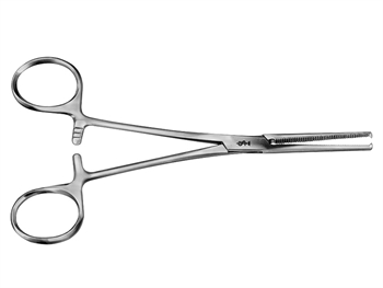 AESCULAP KOCHER HEMOSTATIC FORCEPS - straight - teeth 1x2 - 16 cm - BH642R