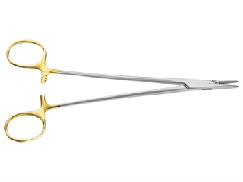 AESCULAP CRILE-WOOD TC DUROGRIP NEEDLE HOLDER - straight - 18.5 cm - BM017R