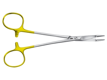 AESCULAP HEGAR-OLSEN TC DUROGRIP NEEDLE HOLDER - straight - 14.5 cm - BM128R