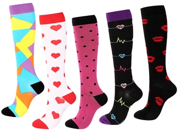 FUNNY COMPRESSION SOCKS S-M - pattern 2