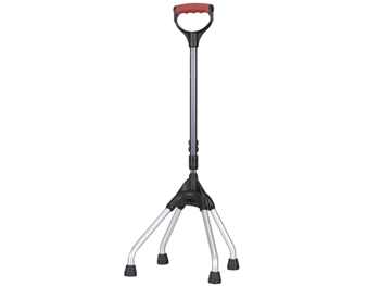 QUAD CANE WITH RING HANDGRIP