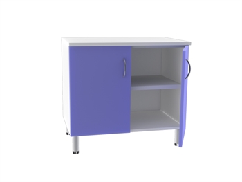 DOUBLE BASE UNIT 2 doors with 2 shelves - any colour