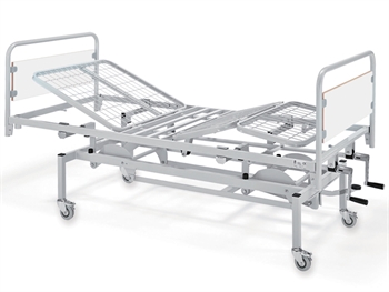 3 JOINTS VARIABLE HEIGHT PATIENT BED - 2 cranks - castors