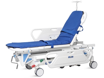 ADJUSTABLE HEIGHT PATIENT TROLLEY