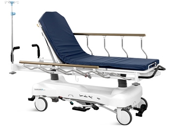 HYDRAULIC ADJUSTABLE HEIGHT PATIENT TROLLEY with TR and RTR