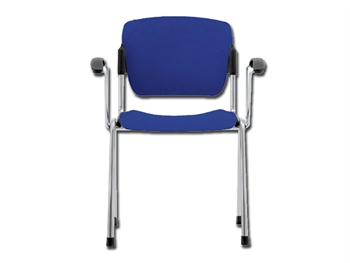 STACKABLE CHAIR with arms - blue