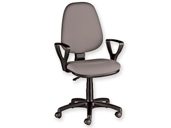 CUNEO CHAIR with armrest - fabric - grey