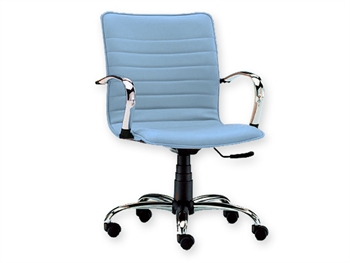 ELITE LOW-BACKED CHAIR - leatherette - any colour