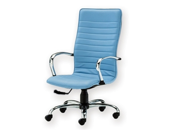 ELITE HIGH-BACKED CHAIR - leatherette - any colour