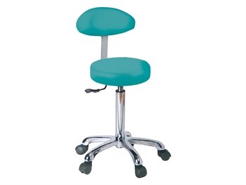 STOOL with backrest - green