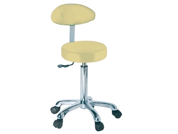 STOOL with backrest - beige