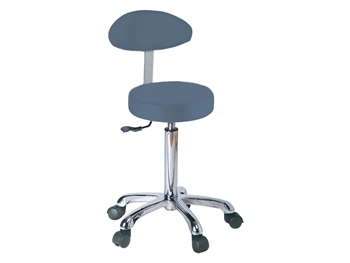 STOOL with backrest - avio blue