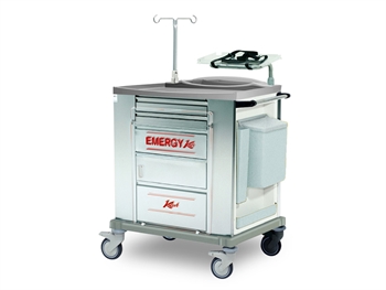 STAINLESS STEEL EMERGENCY TROLLEY - standard