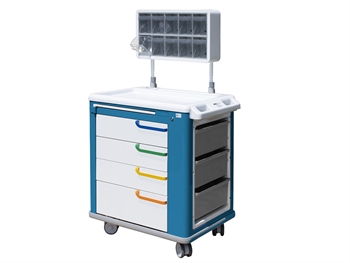 DRESSING TROLLEY - standard - white/blue