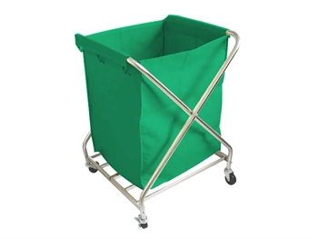 SOILED LINEN TROLLEY - stainless steel AISI 202