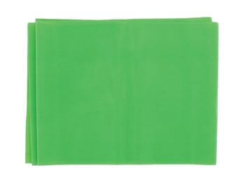 LATEX-FREE EXERCISE BAND 1.5 m x 14 cm x 0.25 mm - green