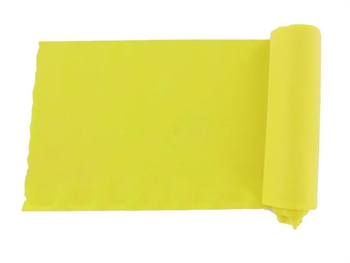 LATEX-FREE EXERCISE BAND 5.5 m x 14 cm x 0.20 mm - yellow