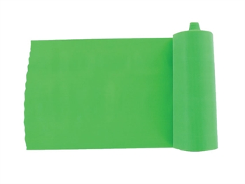 LATEX-FREE EXERCISE BAND 5.5 m x 14 cm x 0.25 mm - green