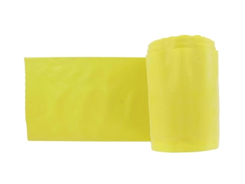 LATEX-FREE EXERCISE BAND 45 m x 14 cm x 0.20 mm - yellow