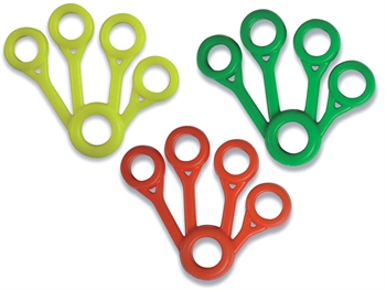 SET OF FINGER EXERCISERS - light/medium/heavy