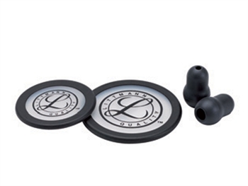 LITTMANN KIT 40016: 2 DIAPHRAGMS+RIM+EARTIPS for Classic III, Cardiology IV - black - blister