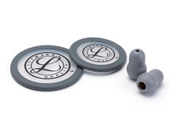 LITTMANN KIT 40017: 2 DIAPHRAGMS+RIM+EARTIPS for ClassicI III, Cardiology IV - grey - blister