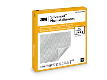 SILVERCEL 3M NON-ADHERENT HYDRO-ALGINATE ANTIMICROBIAL DRESSING WITH SILVER 11x11 cm