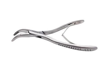 EXTRACTION CURVED FORCEPS for small animals - 16 cm